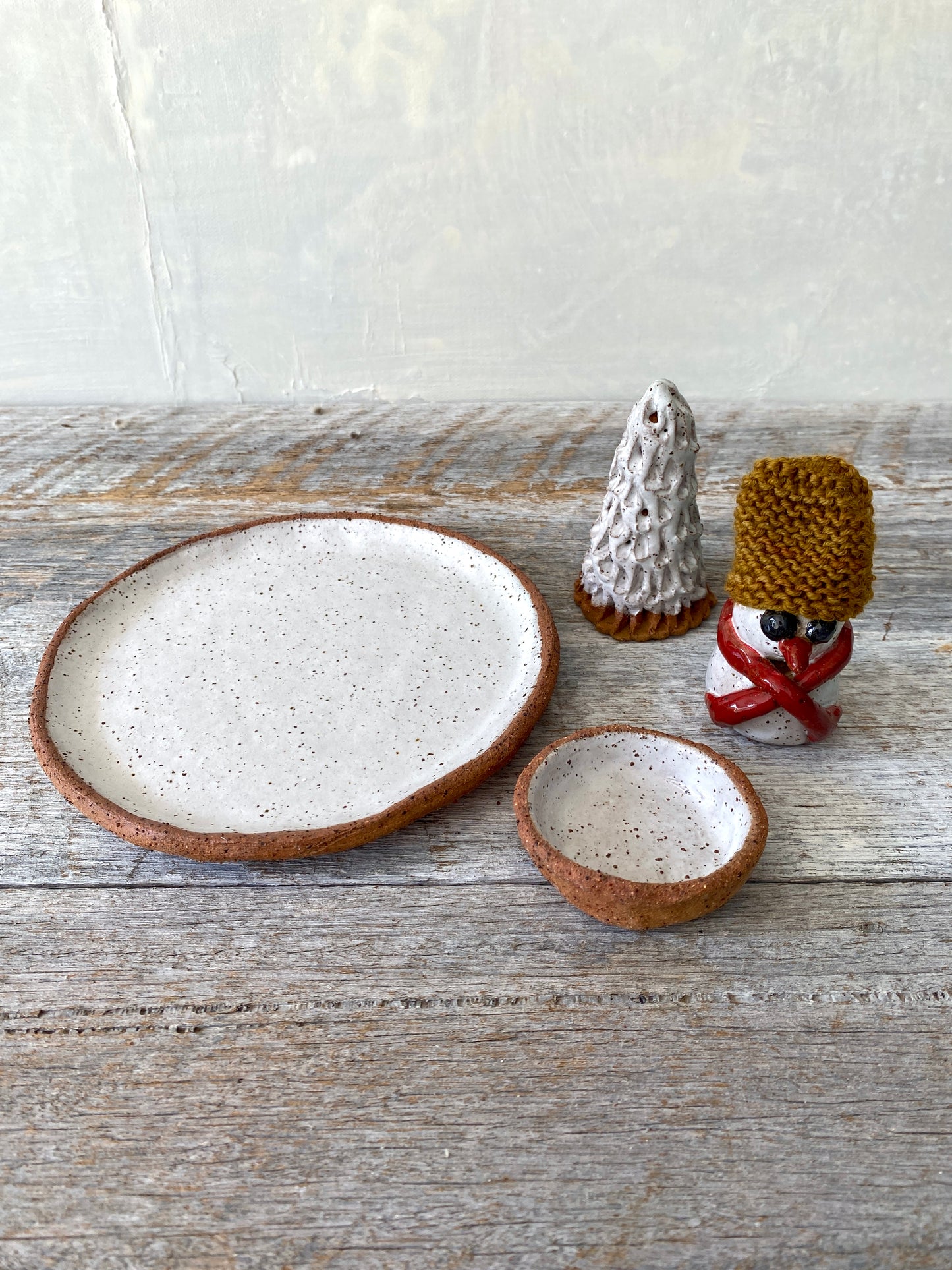 Christmas Magic 4-Piece Decorative Set with Snowman, Tree & Candle 25-1207