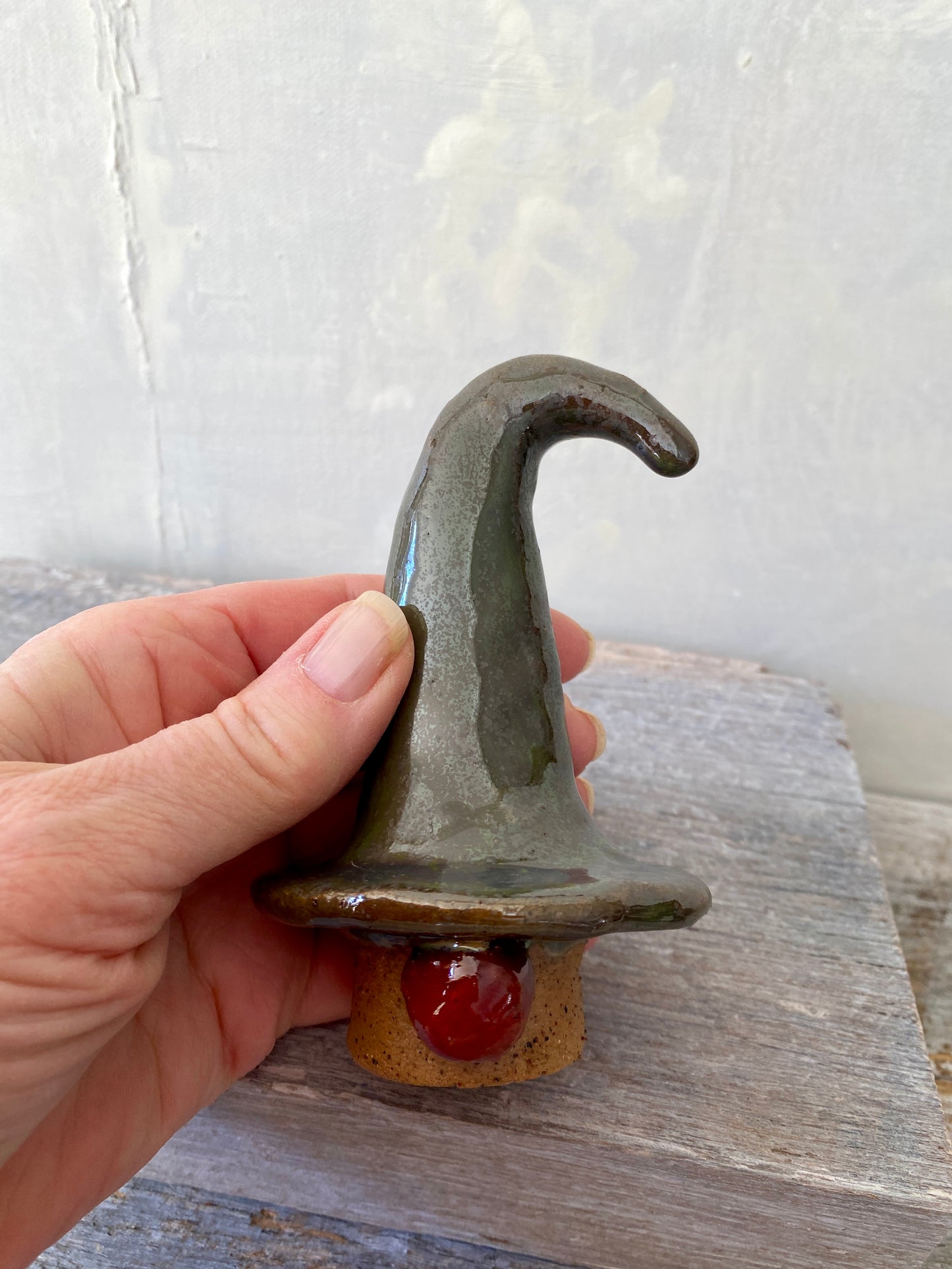 Mischief Meets Christmas Magic - One-of-a-Kind Nordic Gnome with Dark Grey hat 25-1214