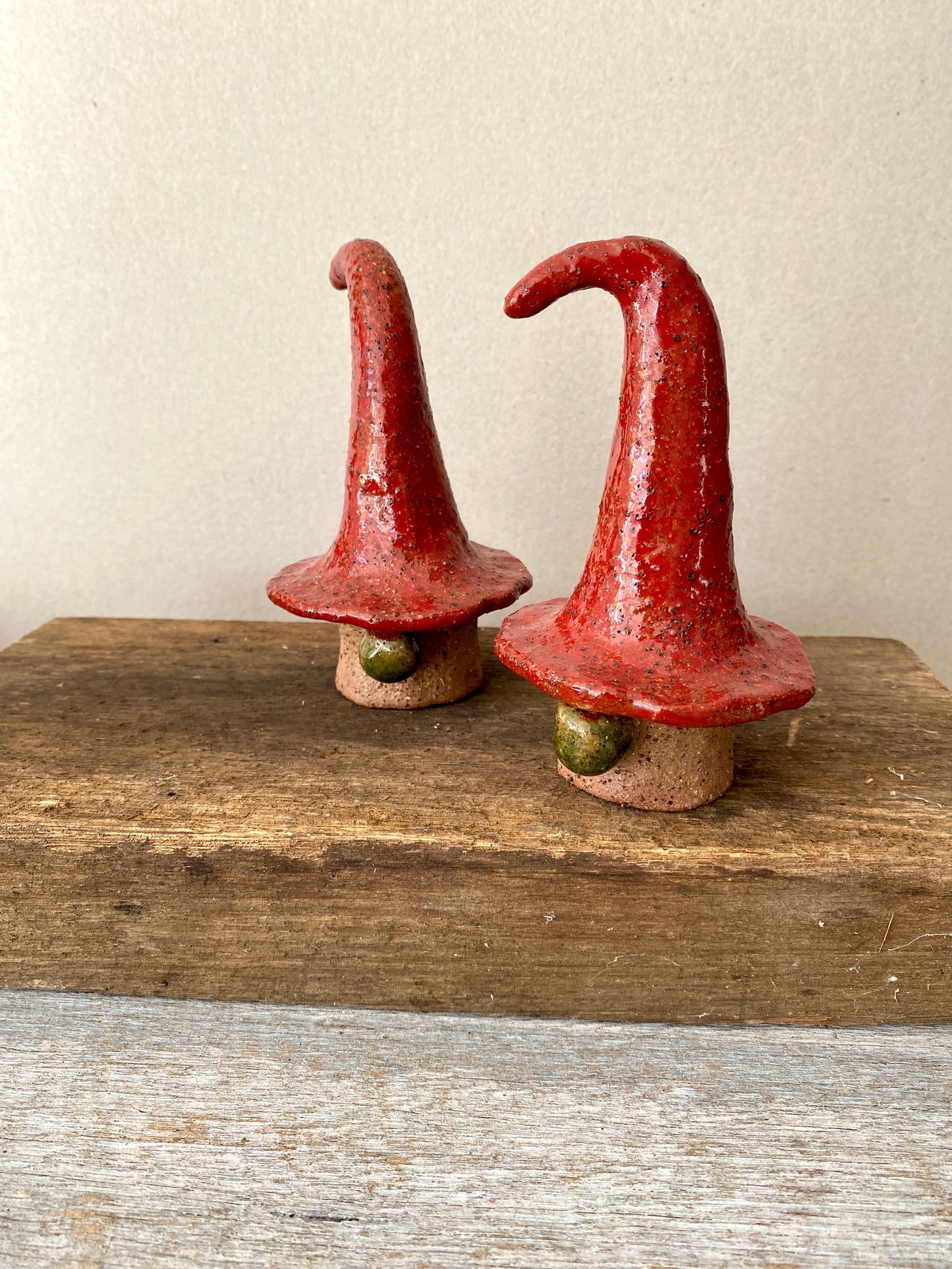 Mischief Meets Christmas Magic - One-of-a-Kind Nordic Gnome with Red hat 25-1215