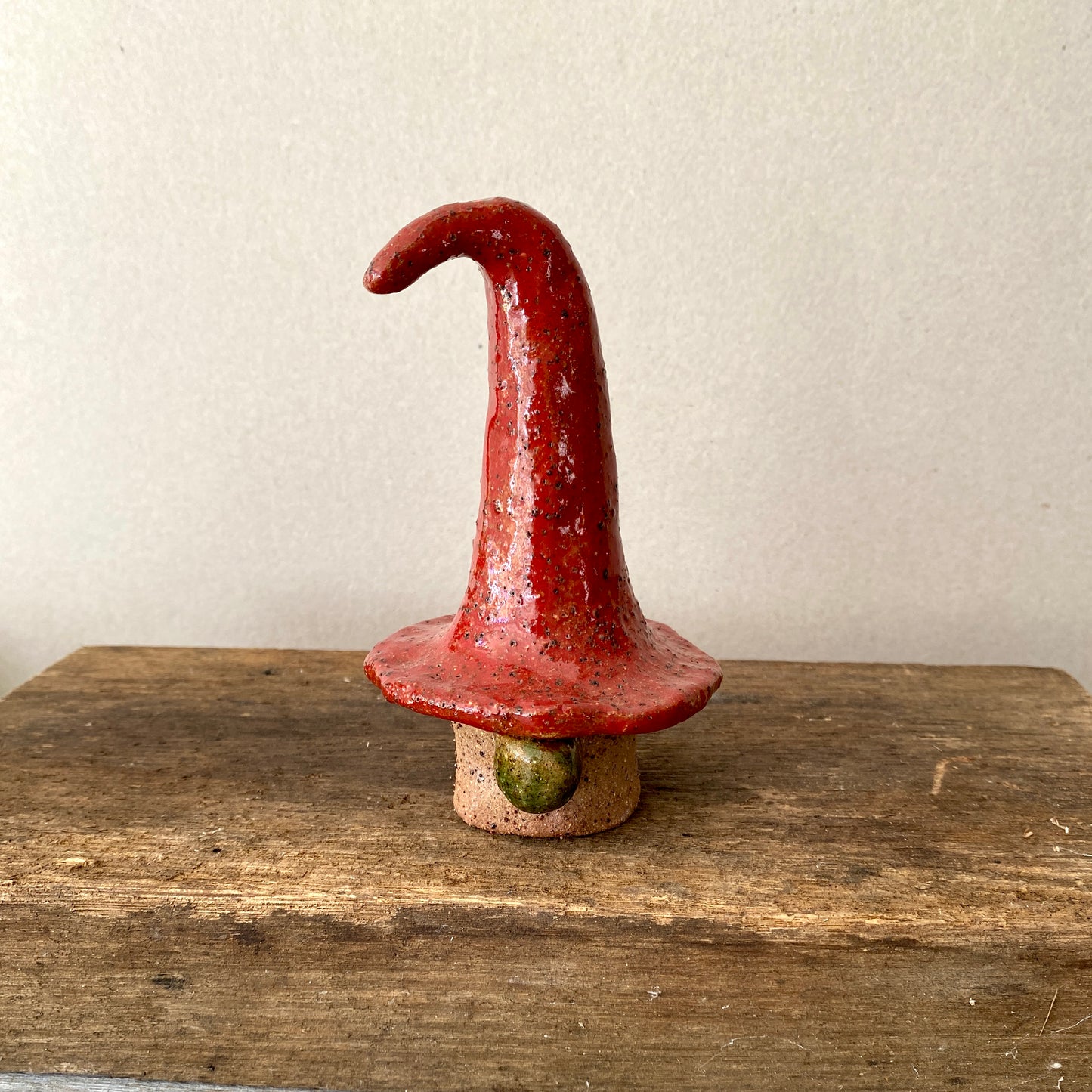 Mischief Meets Christmas Magic - One-of-a-Kind Nordic Gnome with Red hat 25-1215