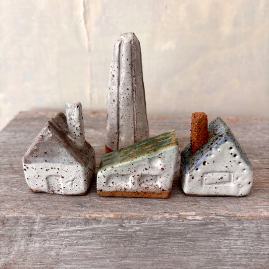 A Village of cute Mini Cottages paired with a charming little tree - Set No.1