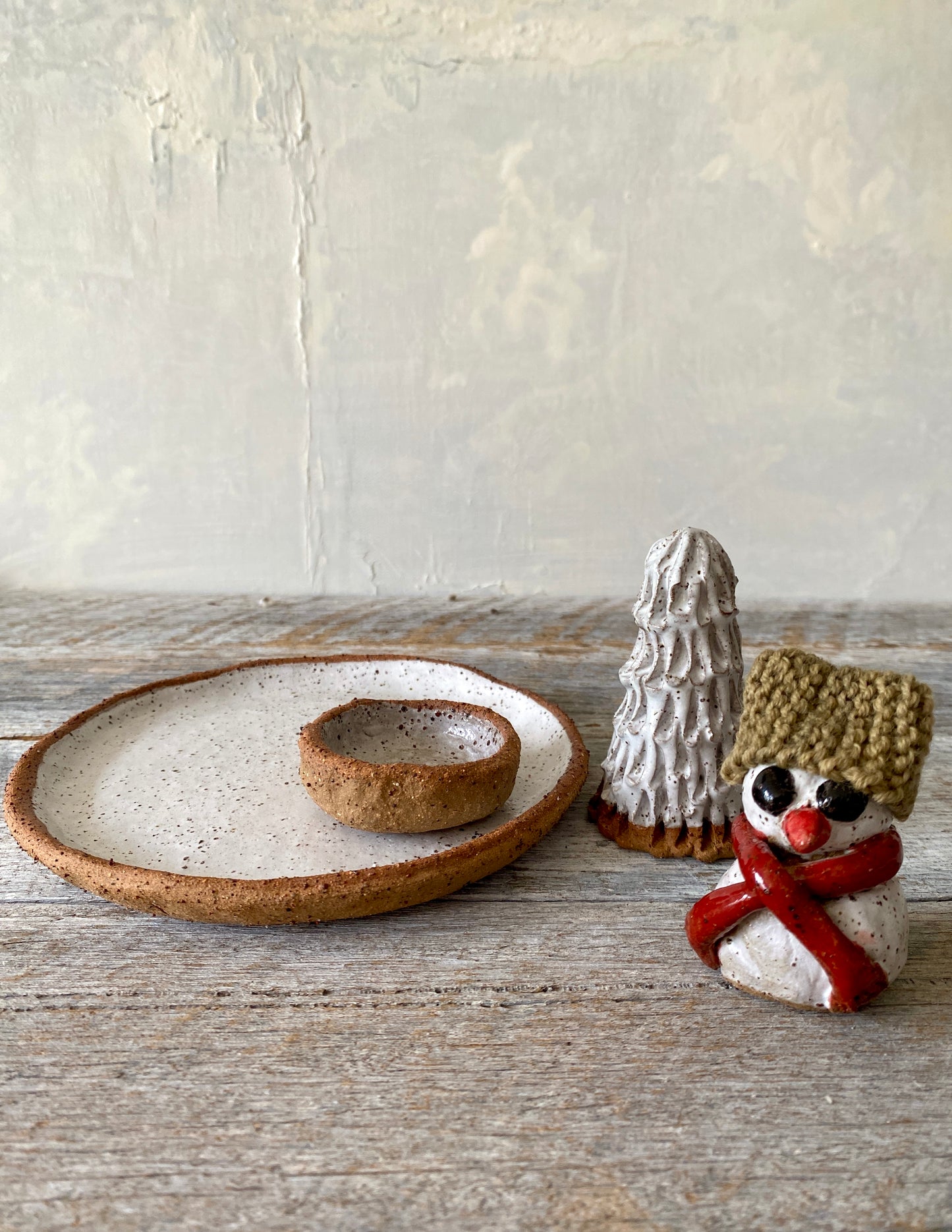 Christmas Magic 4-Piece Decorative Set with Snowman, Tree & Candle 25-1206