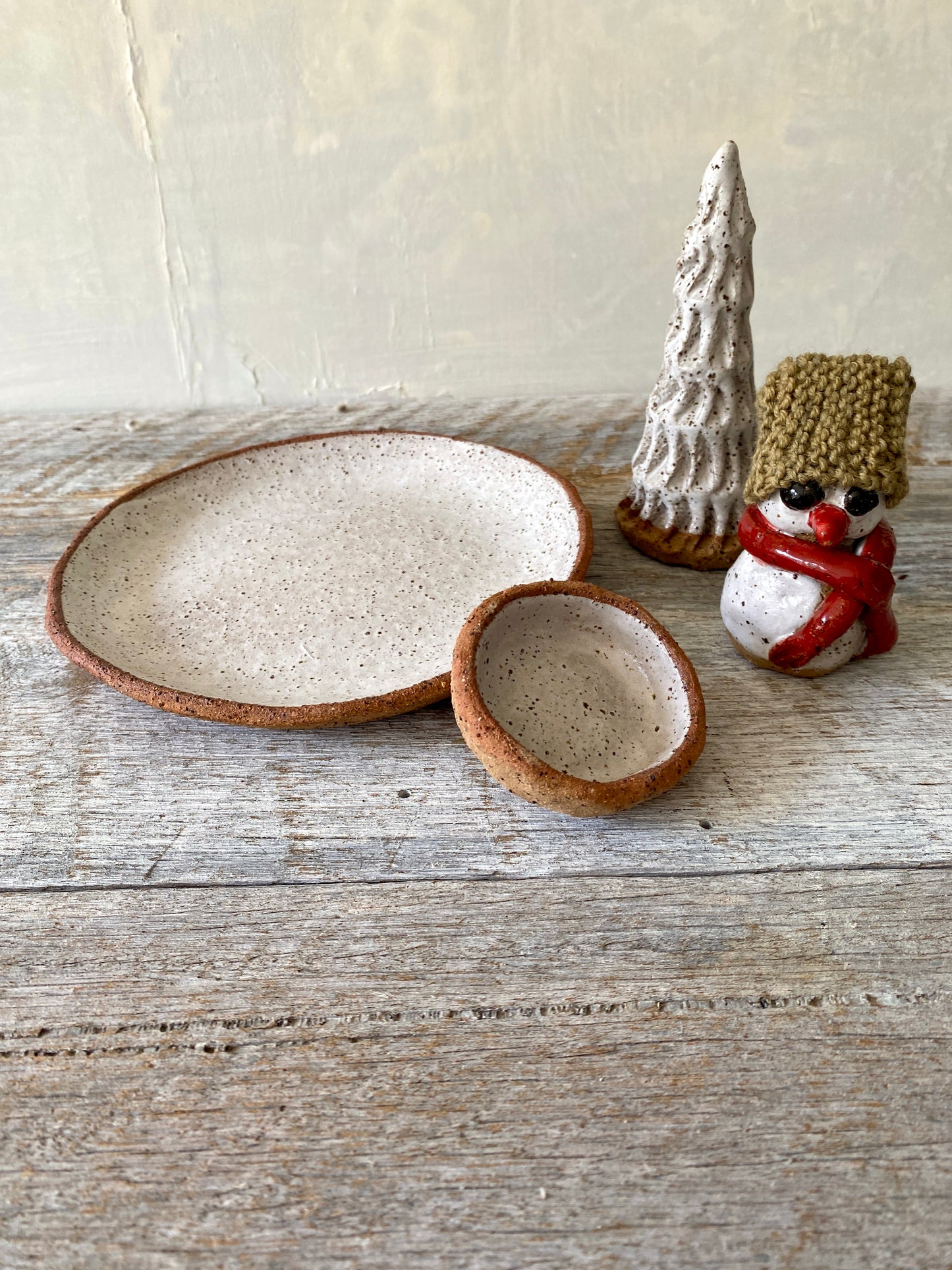 Christmas Magic 4-Piece Decorative Set with Snowman, Tree & Candle 25-1206