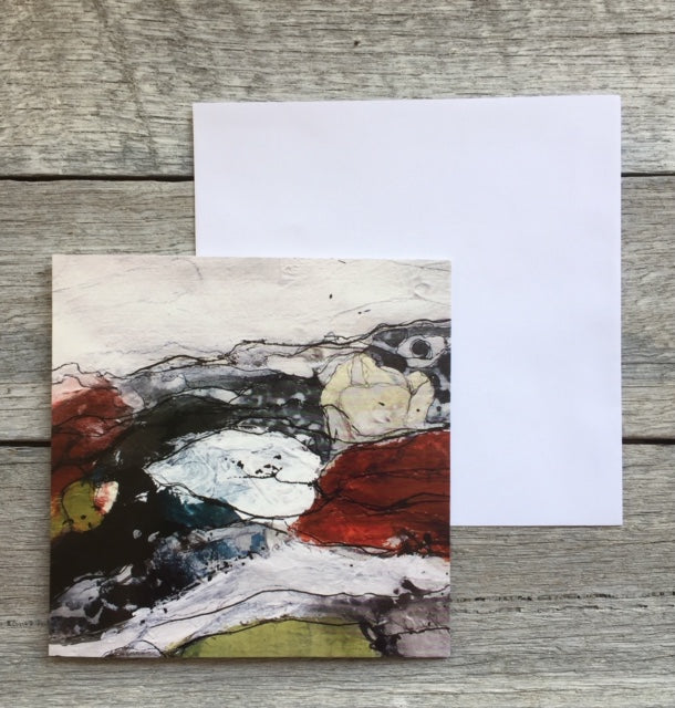 Printed Art Card 'Winter Mist' - Square 14 x 14cm - Blank inside - White envelope #305