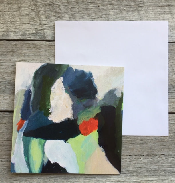 Printed Art Card 'Late Summer Afternoon' - Square 14 x 14cm - Blank inside - White envelope #303