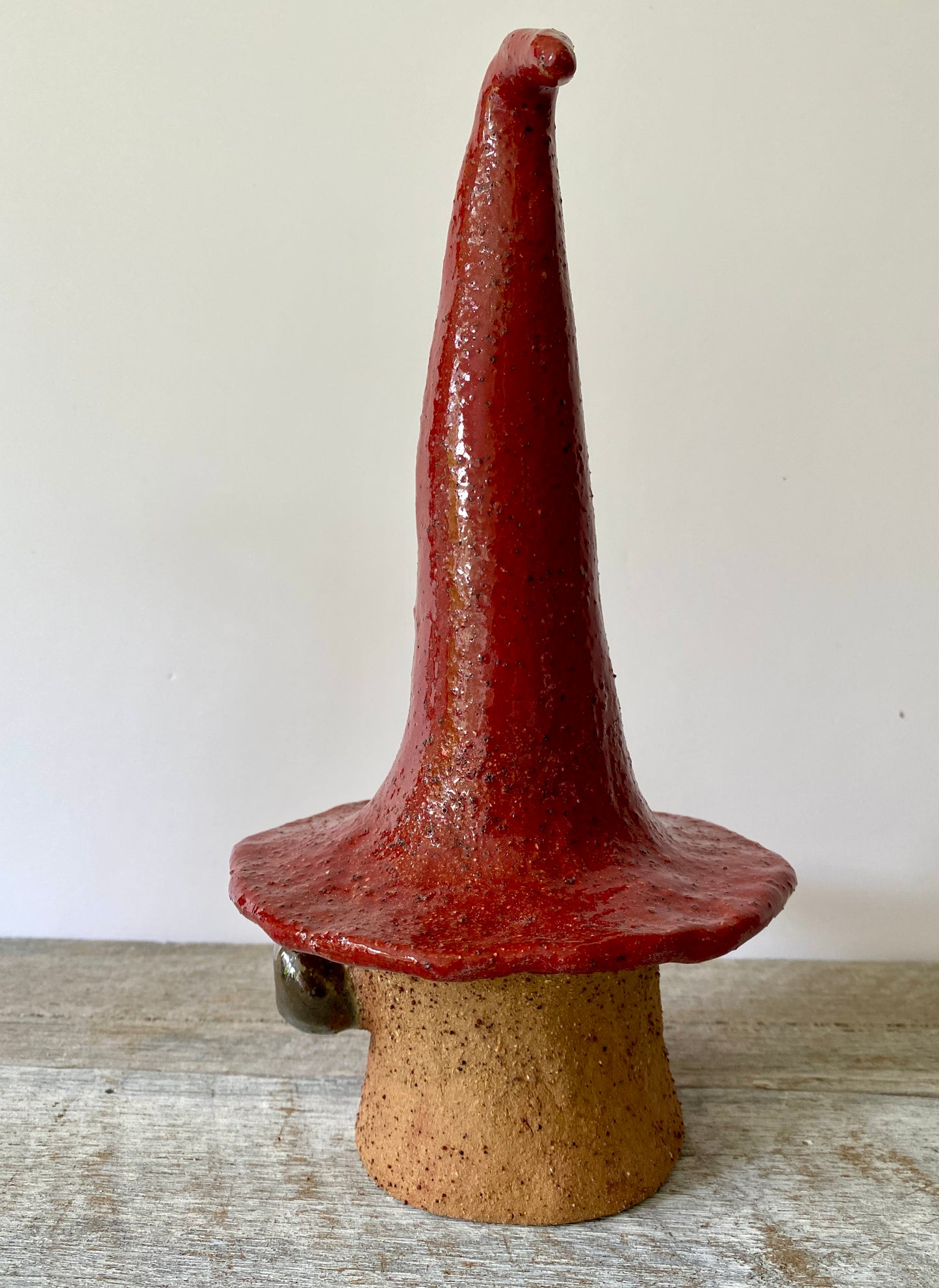 Large Christmas Gnome with red hat and brown nose 31-1