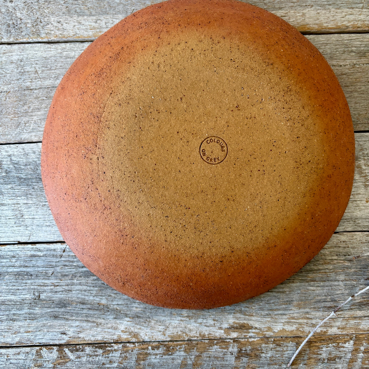 Large Bowl | rustic and versatile | white and dusty blue glaze with speckles  (10-04)