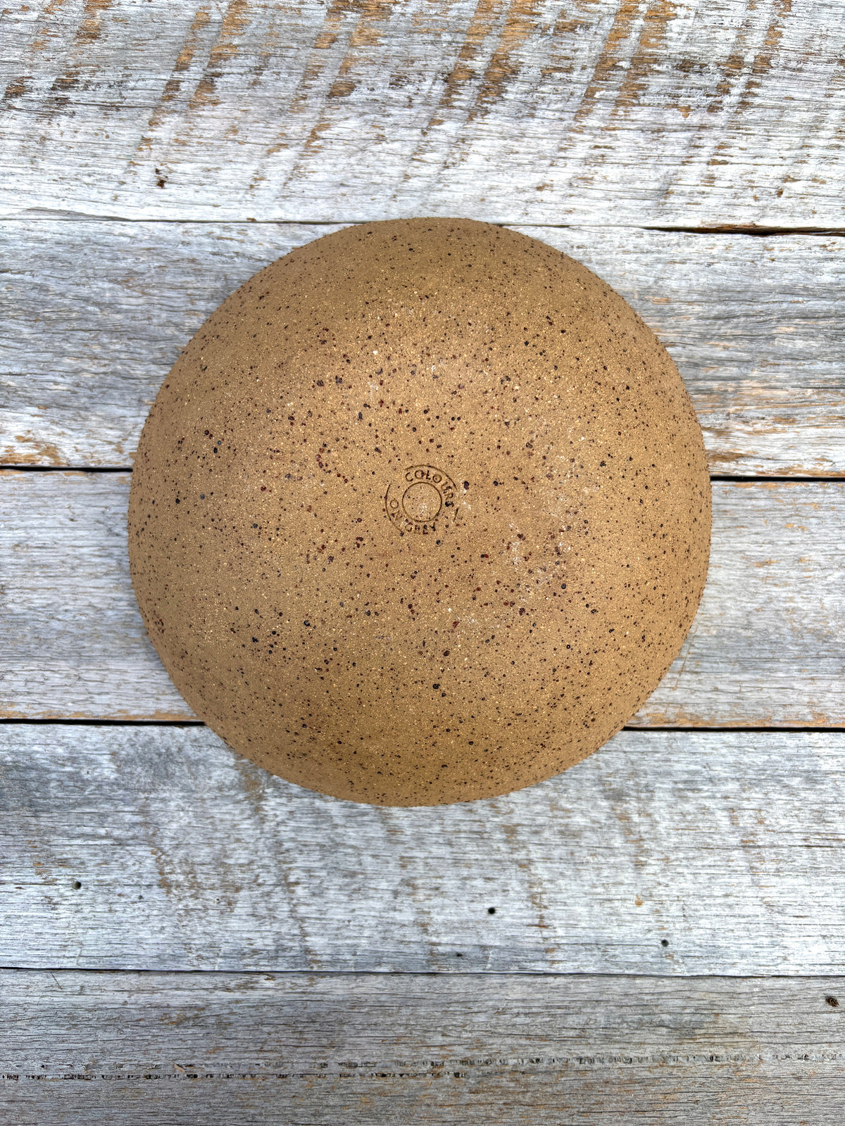 Salad bowl | rustic and versatile | white glaze with speckles  (10-01)