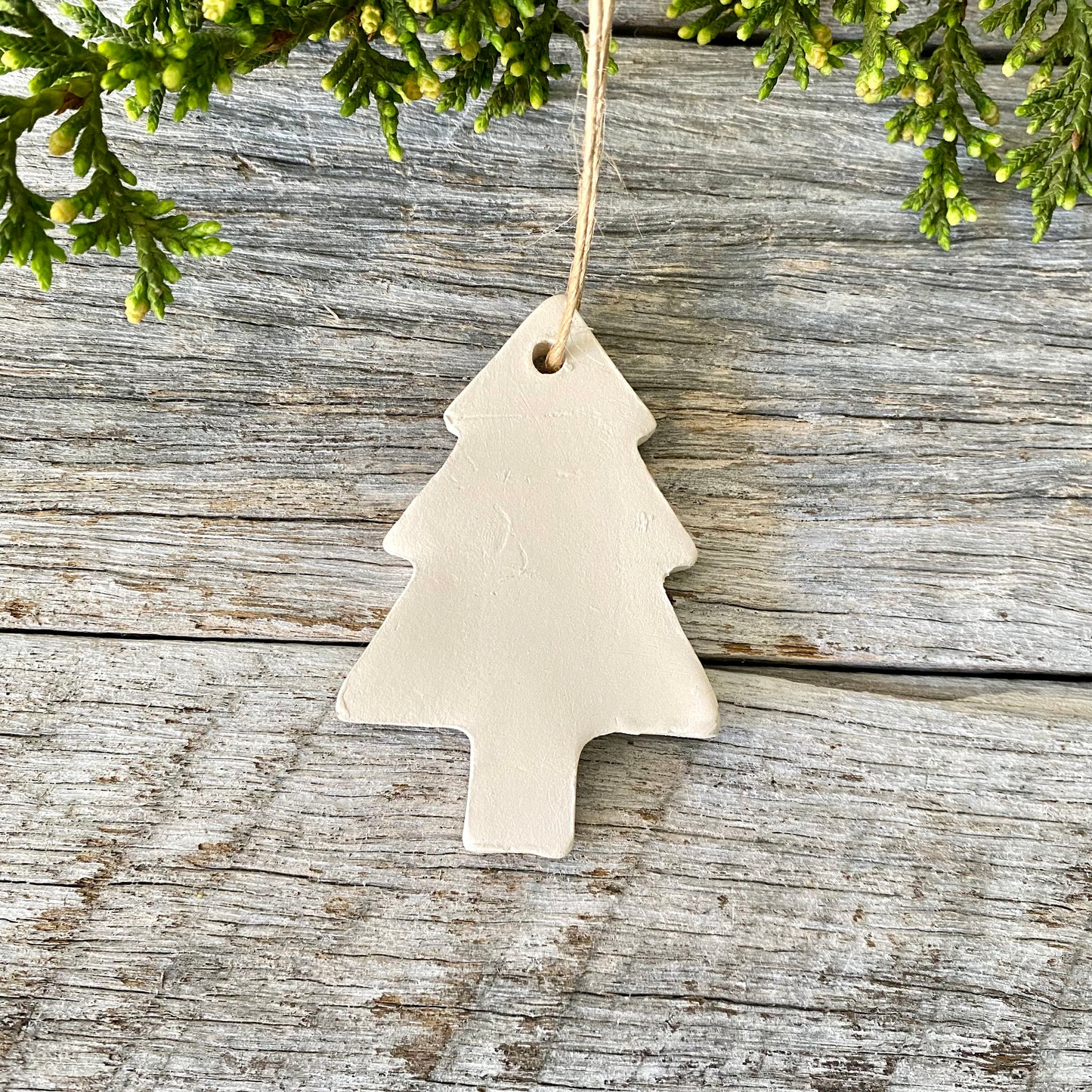 White Ceramic Christmas Tree - Christmas Ornament 26-24