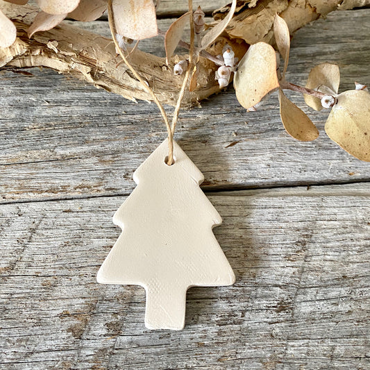 White Ceramic Christmas Tree - Christmas Ornament 26-24