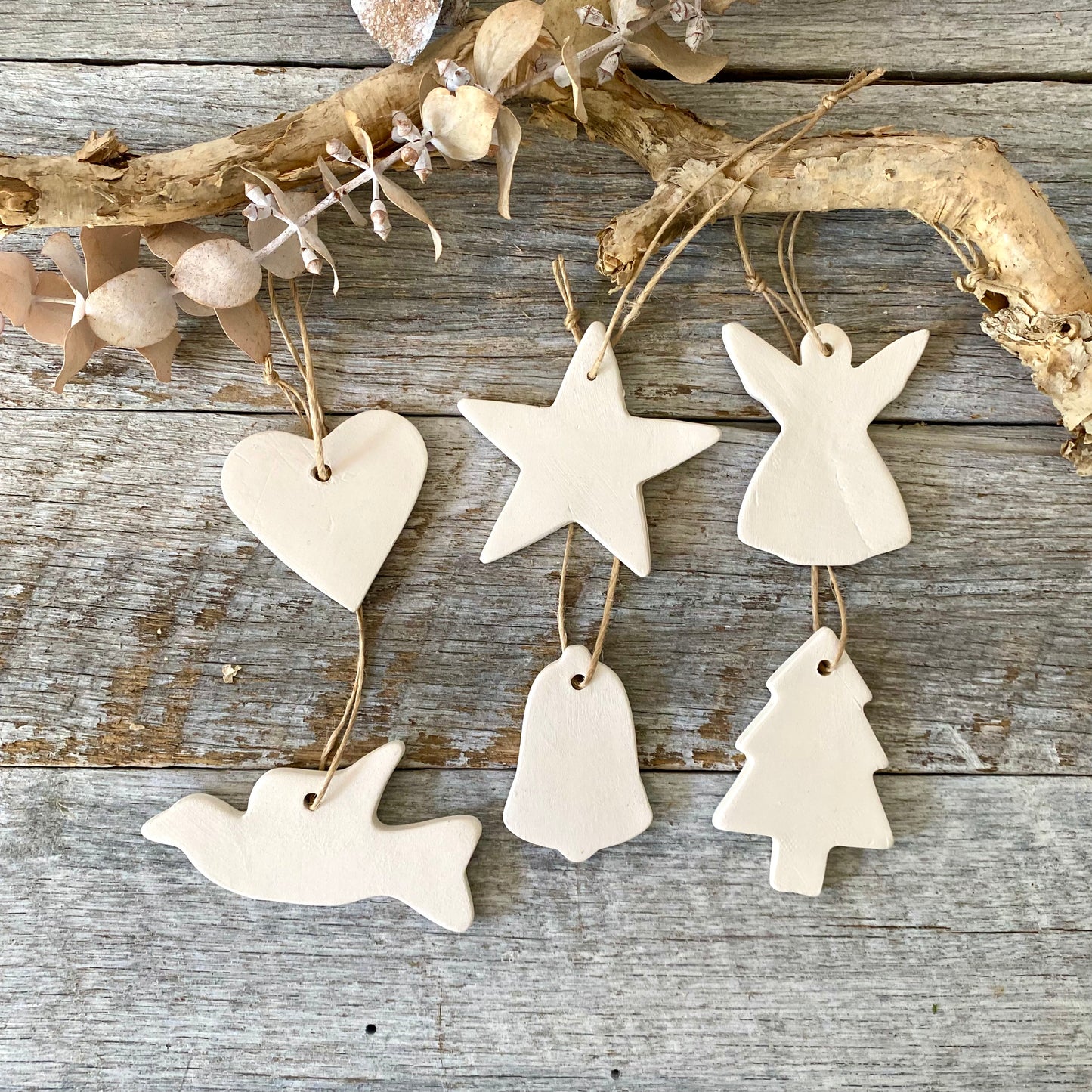 White Ceramic Dove - Christmas Ornament 26-21