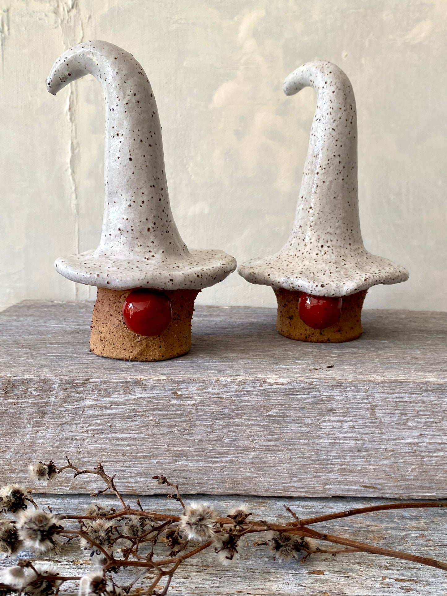 Mischief Meets Christmas Magic. One-of-a-Kind Nordic Gnome with White hat 25-1212