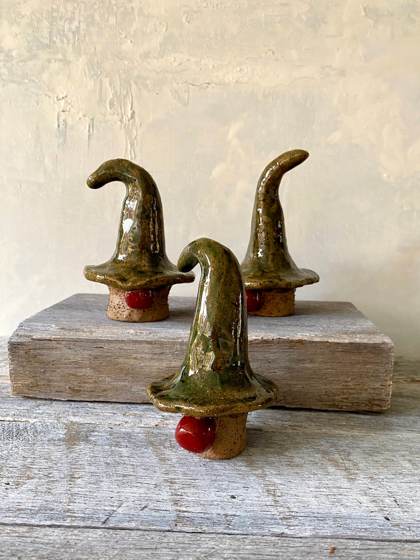 Mischief Meets Christmas Magic - One-of-a-Kind Nordic Gnome with Green hat 25-1216